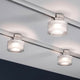 URail Ceiling Topa Dot 1x5,2W Chrom Klar Satin 230V - moderne Deckenleuchte mit gleichmäßiger Ausleuchtung