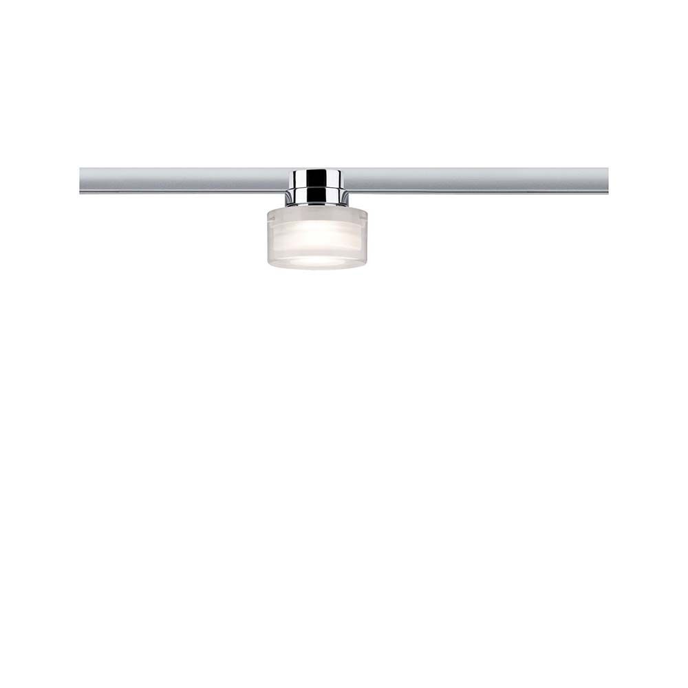 URail Techo Topa Dot 1x5,2W Cromo Transparente Satinado 230V