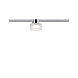 URail Techo Topa Dot 1x5,2W Cromo Transparente Satinado 230V