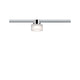 URail Ceiling Topa Dot 1x5,2W Chrom Klar Satin 230V an der Decke montiert mit gleichmäßigem Raumlicht.