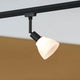 URail DecoSystems Spot Schwarz: flexible Schienenleuchte mit E14-Fassung und wechselbarem Lampenschirm.