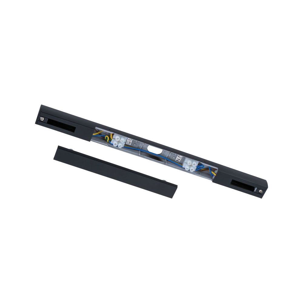 URail alimentación central 3/4/5 hilos máx 1000W Negro mate 230V