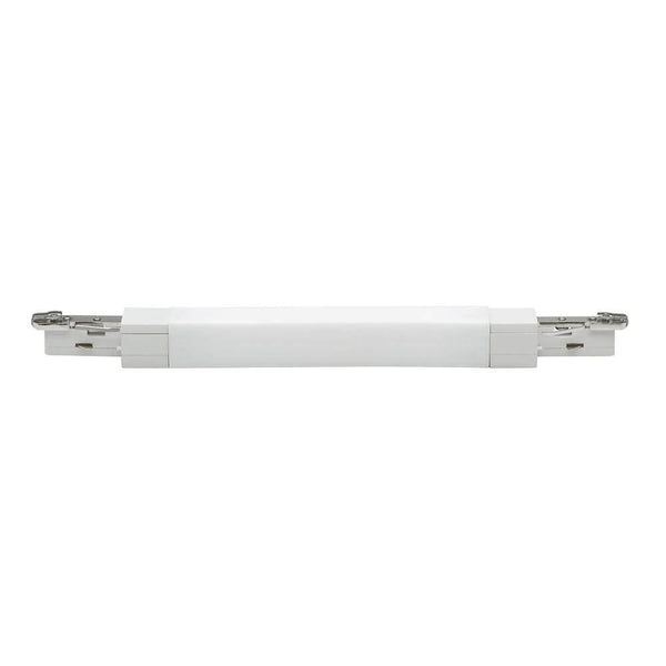 URail Flex Verbinder II Weiß max. 1000W für 230V-Schienensystem, flexibler Schienenverbinder in Weiß