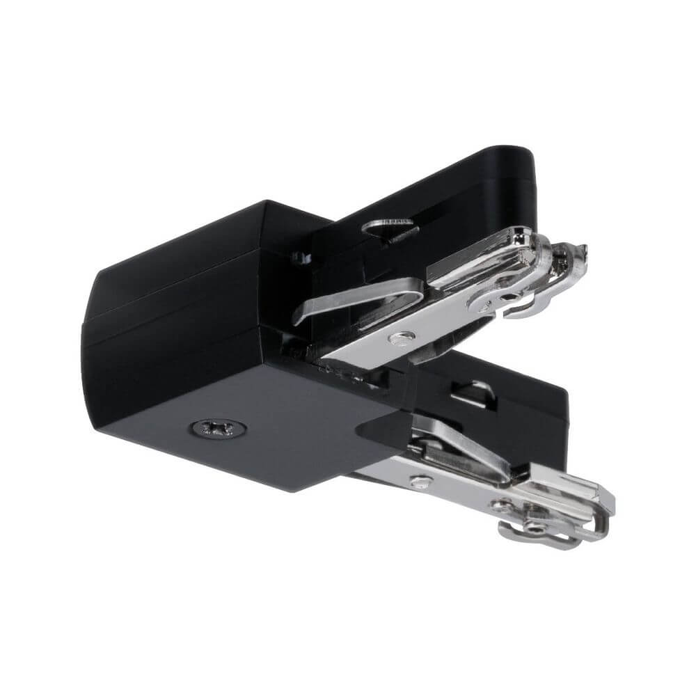 URail L-Verbinder starr Schwarz matt 230V für L-Installationen, perfekt für Ihr 230 Volt URail Schienensystem.