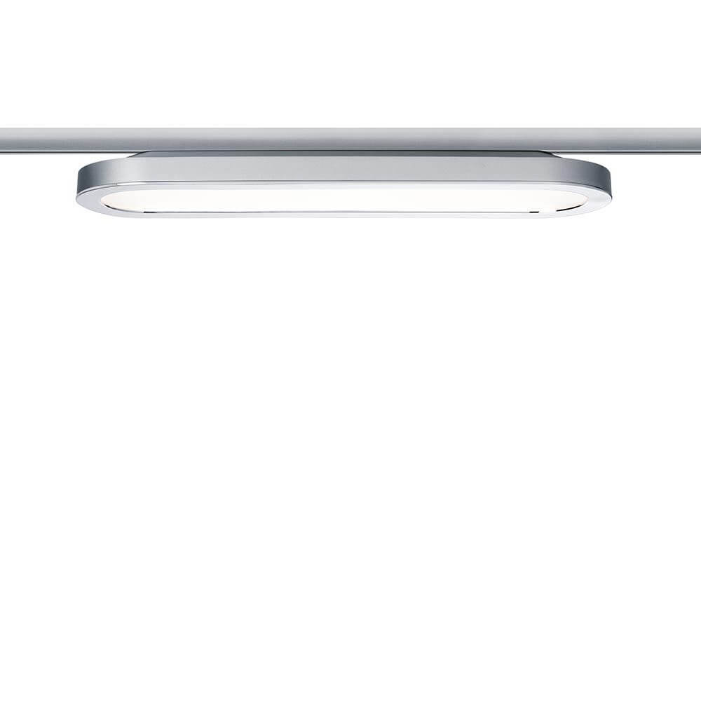 URail LED Panel Loop 7W montiert im URail 230V-Schienensystem für blendfreies Licht.