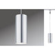 URail LED Pendel Barrel 6W in Silber, modernes Design für individuelles Lichtsystem.