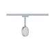 URail LED Spot Discus Chrom Dimmbar auf URail Schiene montiert