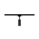URail LED-Spot Tubo 5W Schwarz Matt 3000K Metall/Kunststoff an einer Schiene montiert