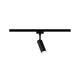 URail LED-Spot Tubo 5W Schwarz Matt 3000K Metall/Kunststoff montiert an einer Decke.