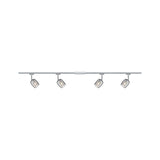 Juego de rieles URail Blossom 4 luces cromo, ahumado
