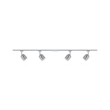 Juego de rieles URail Blossom 4 luces cromo, ahumado