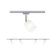 URail Schienensystem-Set Blossom 4-flammig Chrom, Satin mit 4 E27 Spots und Schiene.