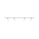 URail Schienensystem-Set Blossom 4-flammig Chrom, Satin mit 4 Spots auf Schiene