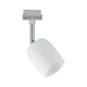 URail Schienensystem-Set Blossom 4-flammig Chrom, Satin Spot mit Satinglas und chromfarbener Halterung