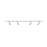 URail Schienensystem-Set Pure II 4-flammig Chrom