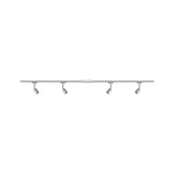 URail Schienensystem-Set Pure II 4-flammig Chrom