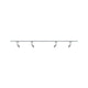 URail Schienensystem-Set Pure II 4-flammig Chrom mit 4 Spots und Schiene, ideal für flexibles Lichtdesign.