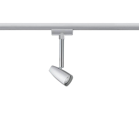 URail Spot Barelli GU10 Deckenstrahler in Silber, flexibler Schienenspot für GU10 Leuchtmittel