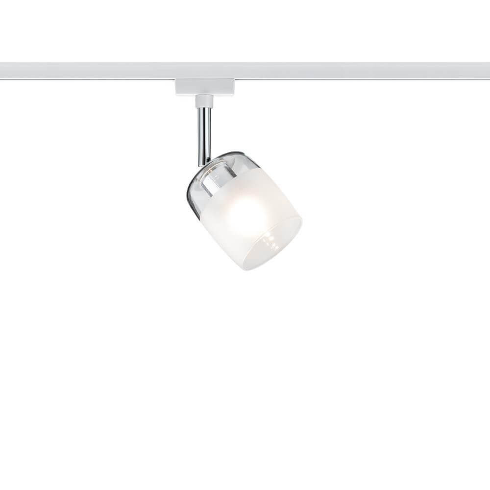 URail Spot Blossom Weiß Klar- Satin G9 mit modernem Design und blendarmem Licht.