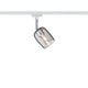 URail Spot Blossom Weiß Rauch G9 mit dekorativem Glasschirm und blendarmem Licht.