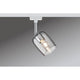 URail Spot Blossom Weiß Rauch G9 mit dekorativem Glasdesign für blendfreies Licht.