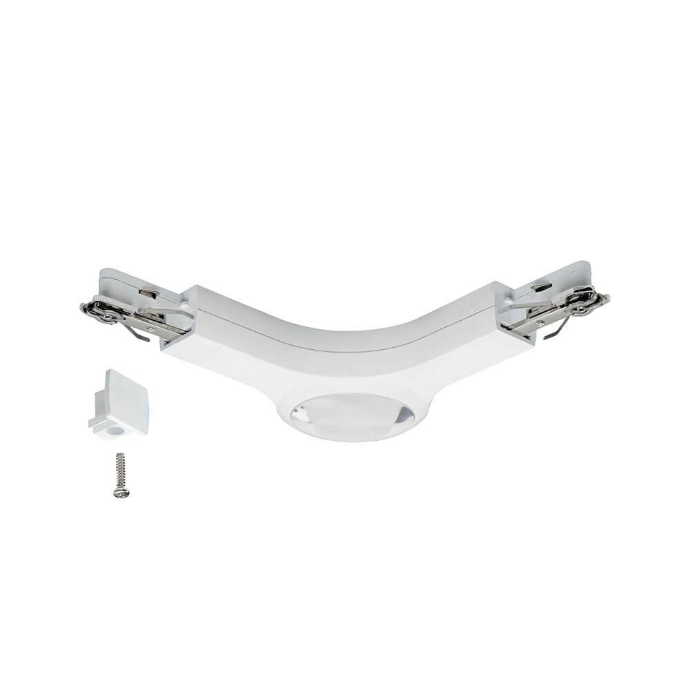 URail System LED L-Verbinder 1x5,8W Weiß Dimmbar für Schienensystem, blendarm und dimmbar, ideal für Wand- und Deckenmontage.