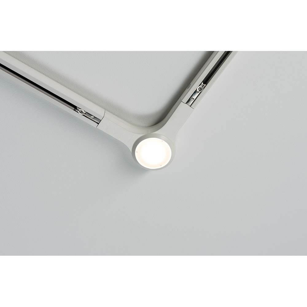 URail System LED L-Verbinder 1x5,8W Weiß Dimmbar - blendfreies, dimmbares Leuchtmittel für individuelles Schienensystem