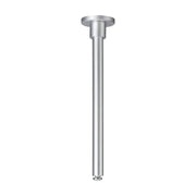 URail System Light&Easy Abhängung 105mm, Alu-Metall, silberne Pendelstange mit Befestigungsplatte, Frontansicht