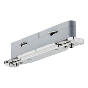 URail System Light&Easy Linien Verbinder für 230V Schienensystem, grauer Systemteil für LED, Energiespar- und Halogenleuchten