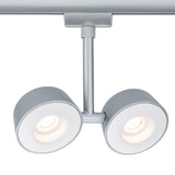 URail Systems LED Spot Double Pellet 2x4W Dimmbar Chrom-Matt  Paulmann   