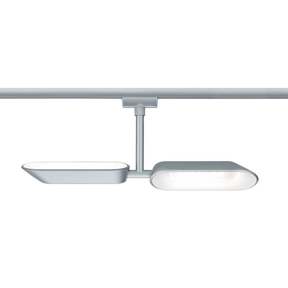 URail Systems Spot Dipper 2x8W Weiß Dimmbar mit Doppelkopf und reduzierten Design.