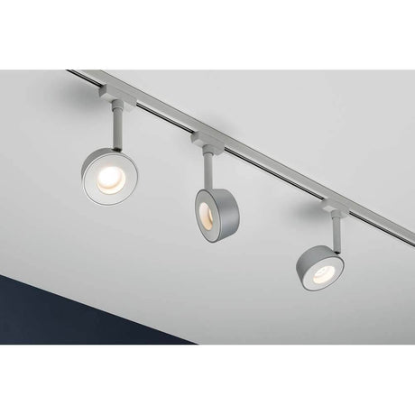 URail Systems Spot Pellet 1x4W Hvit Krom Dimbar med tre dimbare LED-spotter for blendefritt lys
