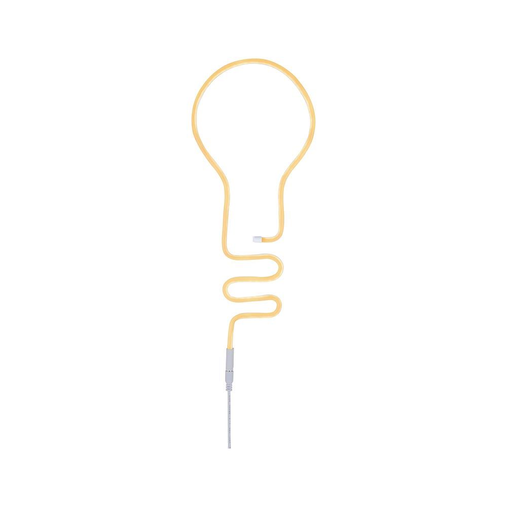 USB-LED Neonstreifen in Orange, biegsam und beleuchtet gleichmäßig, ideal für kreative Lichtgestaltungen.