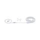 USB-LED Strip Neon Colorflex RGB 1m mit Anschlusskabel und Befestigungselementen, flexibel einsetzbar.