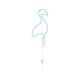 USB-LED Strip Neon Colorflex RGB 1m in Form eines Flamingos, leuchtend und flexibel einsetzbar.