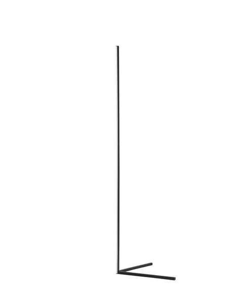 Alt Tag: V-Line LED floor lamp H 140.5 cm 13000K – sleek black floor light with minimalist aluminum frame, ideal for modern living and work rooms