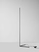 V-Line LED Stehlampe H 140,5cm 13000K - schlanke schwarze Stehleuchte aus Aluminium, minimalistisches Design für Wohn- und Arbeitsbereich