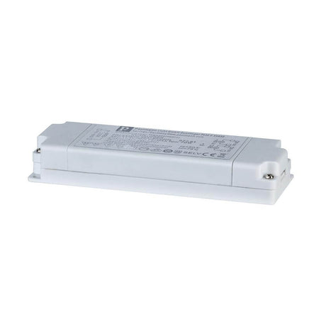 VDE flat electronic transformer 20-70W 12V 70VA white, flat transformer with 22 mm height for suspended ceilings.