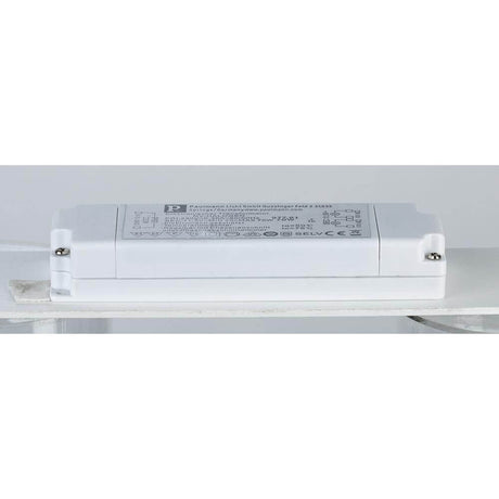 VDE flat electronic transformer 20-70W 12V 70VA white for suspended ceilings, flat transformer with 22 mm height.