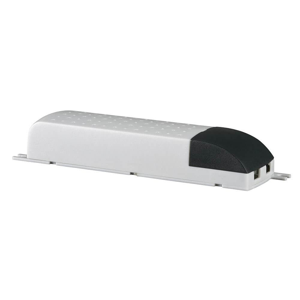 VDE Mipro Elektroniktrafo 20-70W 12V 70VA Grau Schwarz seitliche Ansicht des Produktes