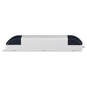 Transformateur électronique professionnel VDE 35-105 W 12 V 105 VA gris noir, vue de côté, design gris-noir.