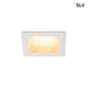 Verlux Einbauleuchte LED 3000K Mattweiß L/B: T88, 5/8, 5/4, 5cm - eckige Deckenleuchte aus Aluminium