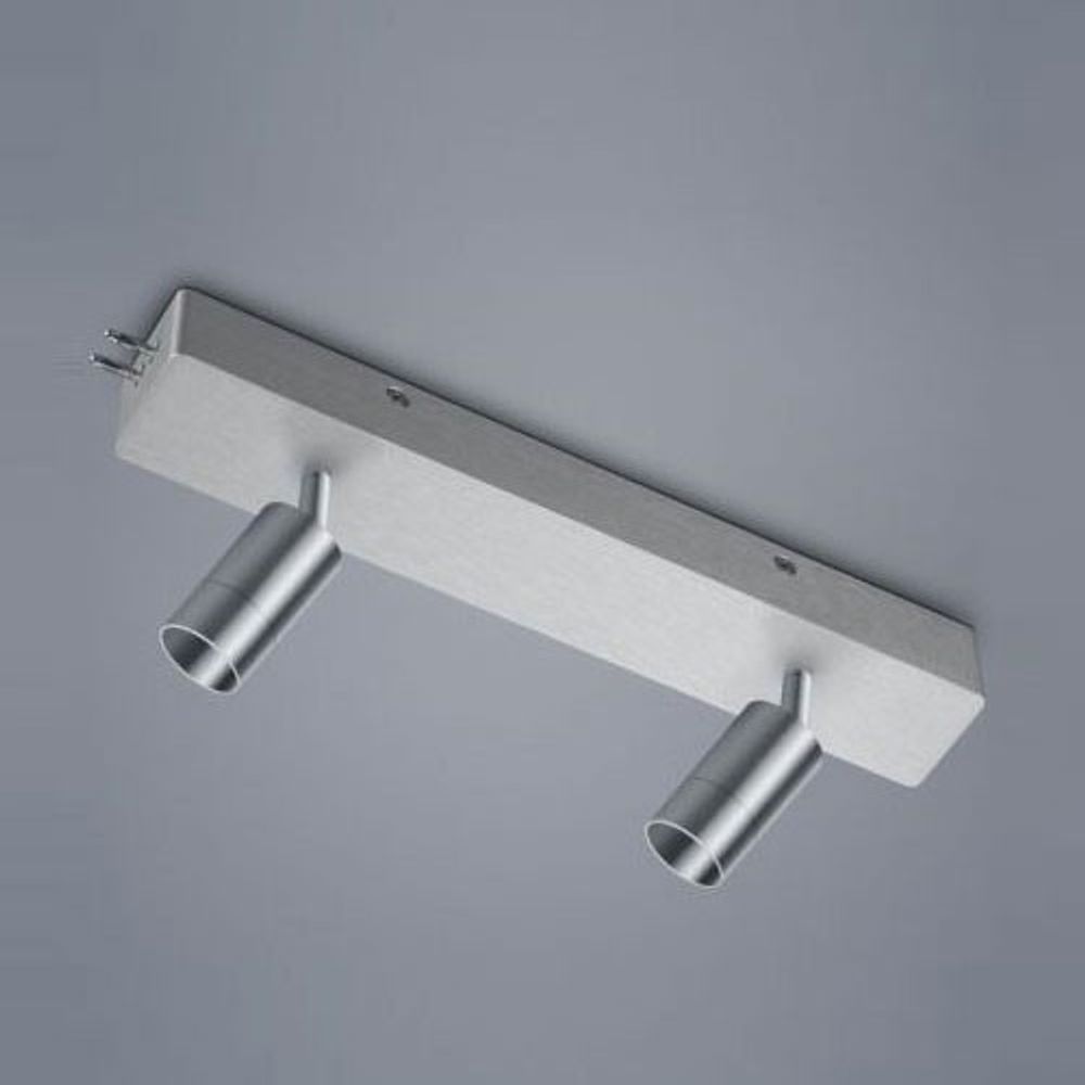 VIGO System 2-spotlight module and end housing aluminum matt