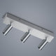 VIGO 3er LED-Strahlermodul mit Endgehäuse in Alu-matt, moderne Deckenleuchte, flexibel und einfach montierbar.