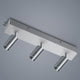 VIGO System 3er Strahlermodul und Mittelgehäuse Alu-matt mit drei LED-Strahlern für modernes Lichtdesign.