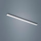 VIGO System LED-Linienmodul 100cm Alu-matt auf grauem Hintergrund, minimalistisch und modern.
