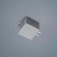VIGO System Linienverbinder Alu-matt in minimalistischer Bauform auf grauem Hintergrund.