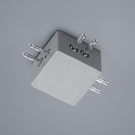 Connecteur en T VIGO System en alu mat dans une version minimaliste et élégante, idéal pour un montage flexible.