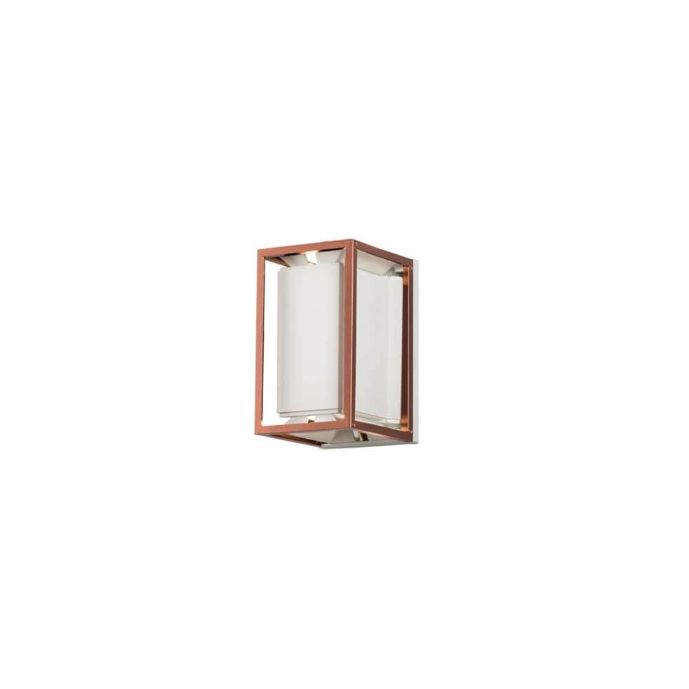 Vale LED Außen Wandleuchte Up & Downlight in Holzoptik mit verstellbarem Lichtaustritt.