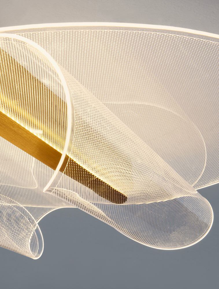 Valentin LED Deckenleuchte 3000K Gold in eleganter Lichtgestaltung und modernem Design.